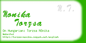 monika torzsa business card