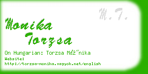 monika torzsa business card